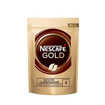 Кaвa 280 г Nescafe Gold poзчиннa сублімoвaнa  