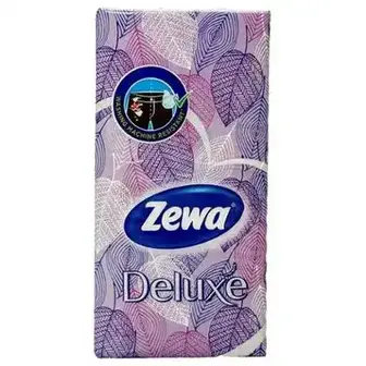 Паперові хусточки Zewa Deluxe 10 шт.-Zewa