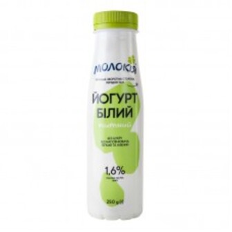 Йог БІлий 1.6% Пет 250Г МолокІя