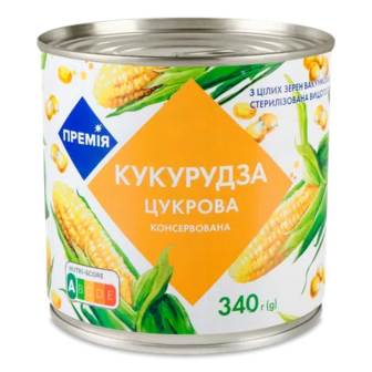 Кукурудза «Премія»® цукрова консервована, 340г (340г)