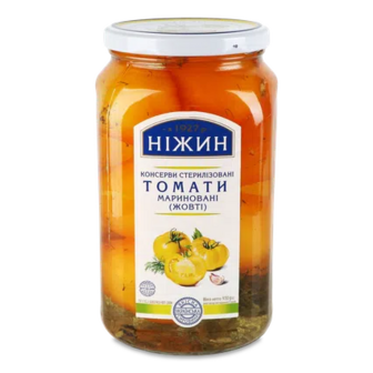 Томати «Ніжин» мариновані жовті, 920г (920г)