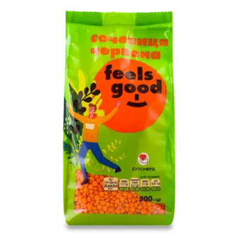 Сочевиця Feels good червона, 500г (500г)