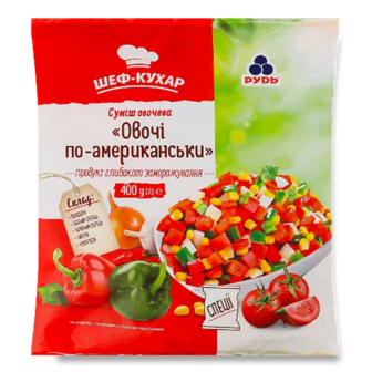 Суміш овочева Шеф-кухар Овочі по-американські (400г)