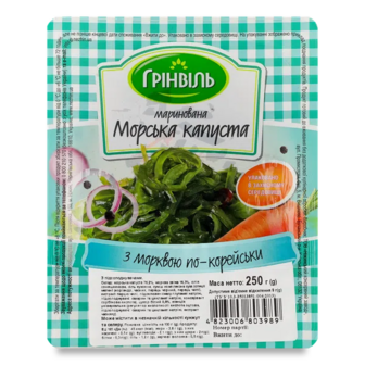Капуста морська «Грінвіль» з морквою по-корейськи (250г)