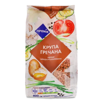 Крупа гречана «Премія»® ядриця швидкорозварювана, 400г (400г)