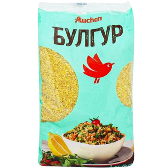 Крупа пшенична Auchan Булгур, 1 кг