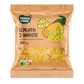 Манго «Повна Чаша»® цукати, 200г (200г)