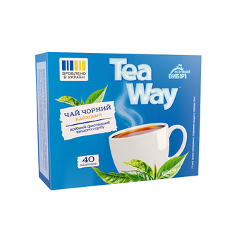 Чай (40 ф/п х 1,5 г) Розумний вибір Tea Way чорний байховий дрібний фасований к/уп 