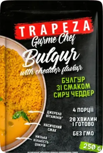 Суміш Trapeza Булгур зі смаком сиру чеддер 250 г