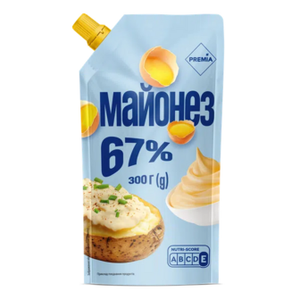 Майонез PREMIA 67% д/п (300г)