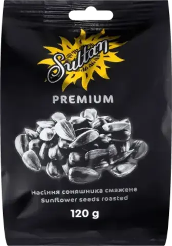 Насіння соняшника Sultan Premium смажене 120 г