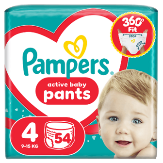 Підгузки-трусики Pampers Active Baby Maxi 9-15 кг 54шт (54шт)