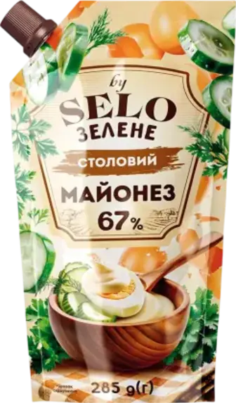 Майонез Selo Зелене Столовий 67% 285 г