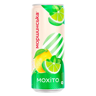 Напій газований Моршинська Лимонада Мохіто 0.33 л (4820017003049)