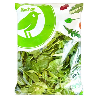 Салат Auchan шпинат 250 г (4823090141370)