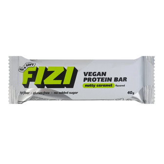 Батончик протеїновий Fizi Nutty Caramel в шоколаді з начинкою зі смаком карамелі, арахісом та фундуком 40 г (4820262541334)