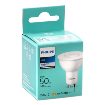 Лампа Philips LED 50W 4000K GU10 440 lm