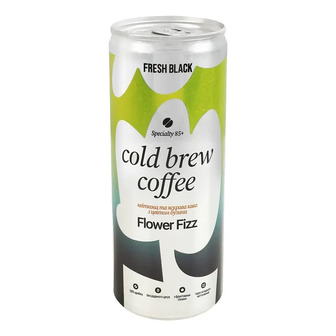 Напій кавовий холодного настоювання з цвітом бузини Flower fizz Fresh Black з/б 250 мл