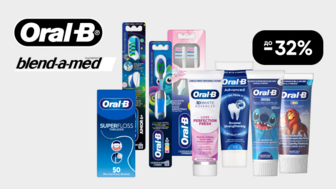 До -32% на на засоби для догляду за ротовою порожниною Oral-B, Blend-a-med