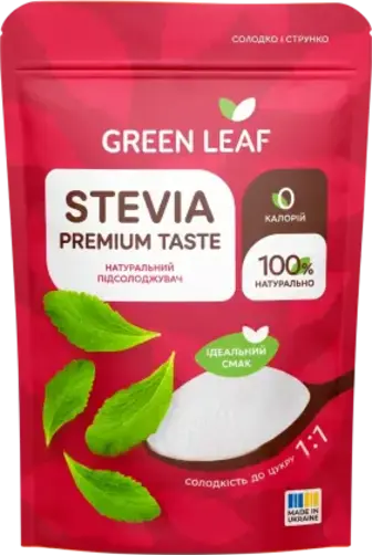 Підсолоджувач Green Leaf стевія 1:1 250 г